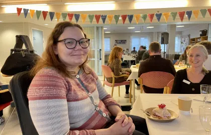 Nadia Mortensen, en av brukerne på Tromsø aktivitet og rehabilitering. Nadia Mortensen, en av brukerne på Tromsø aktivitet og rehabilitering.